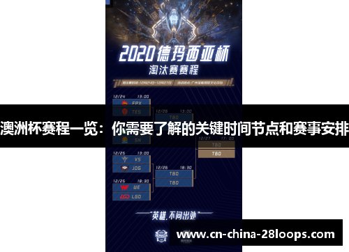澳洲杯赛程一览：你需要了解的关键时间节点和赛事安排